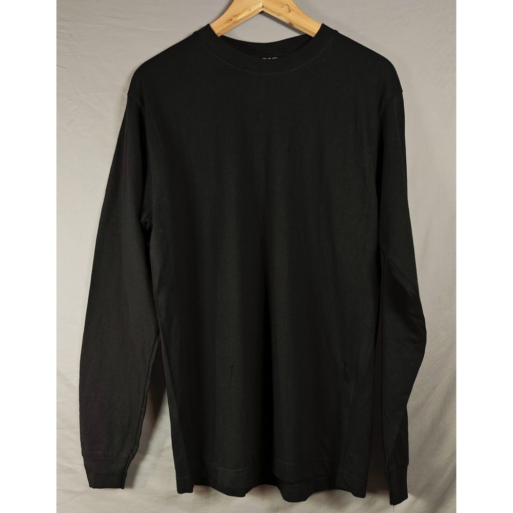 Men's Vintage Flying Horse Long Sleeve Crew neck Tshirt Cuff Sleeves Cotton M